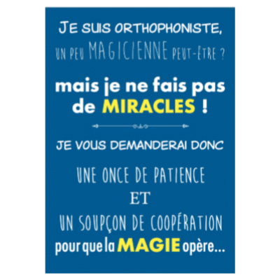 POSTER ORTHO | JE NE FAIS PAS DE MIRACLES