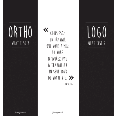 MARQUE-PAGE ORTHO/LOGO WHAT ELSE ?