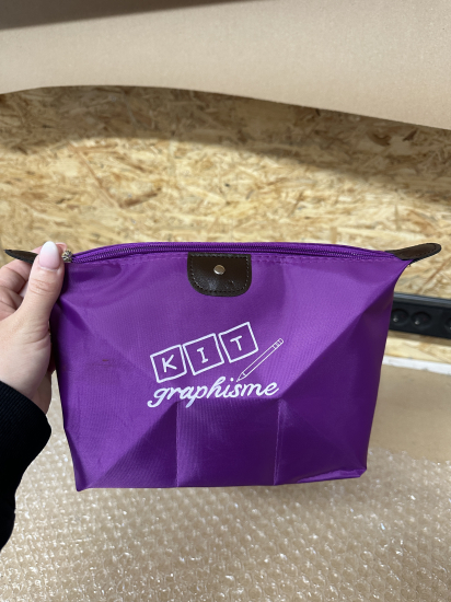 Trousse vide mauve