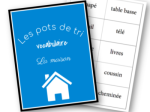 PDF — VOCABULAIRE ECRIT | LES POTS DE TRI