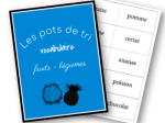 PDF — VOCABULAIRE ECRIT | LES POTS DE TRI