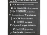 POSTER "Les 10 commandements de la salle d'attente"