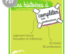 PDF — LES HISTOIRES A COMPLETER 2 | LES PROFESSIONS