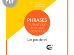 PDF — PHRASES : AUTANT QUE, PLUS QUE, MOINS QUE | LES POTS DE TRI