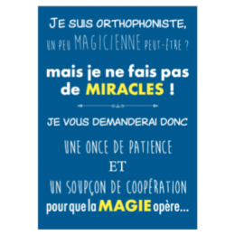 POSTER ORTHO | JE NE FAIS PAS DE MIRACLES