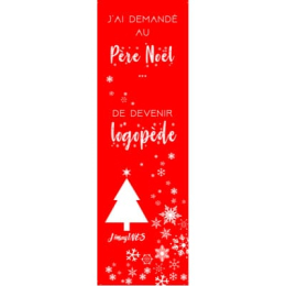 MARQUE-PAGE "J'AI DEMANDÉ AU PÈRE NOËL..." LOGO