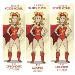 MARQUE-PAGES "Je ne suis pas Wonder Woman"
